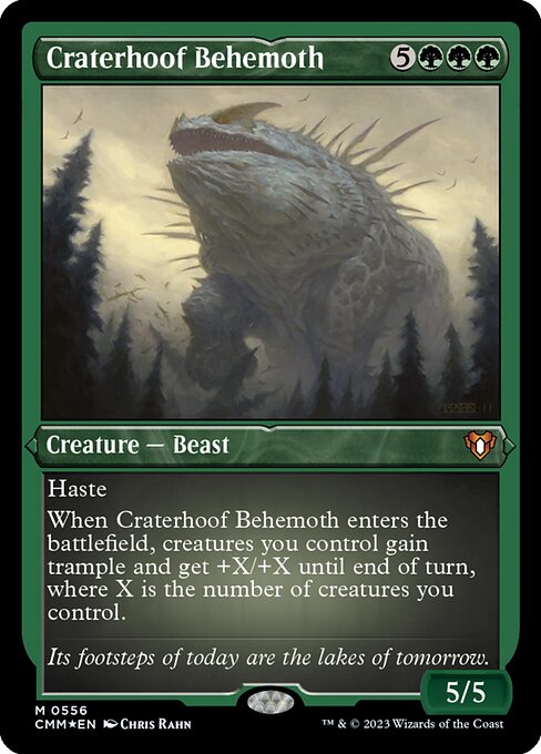 Craterhoof Behemoth XCMM-556 Mythic Near Mint Englisch Foil