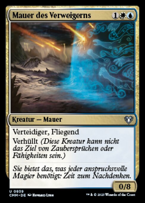 Mauer des Verweigerns XCMM-939 Uncommon Near Mint Deutsch