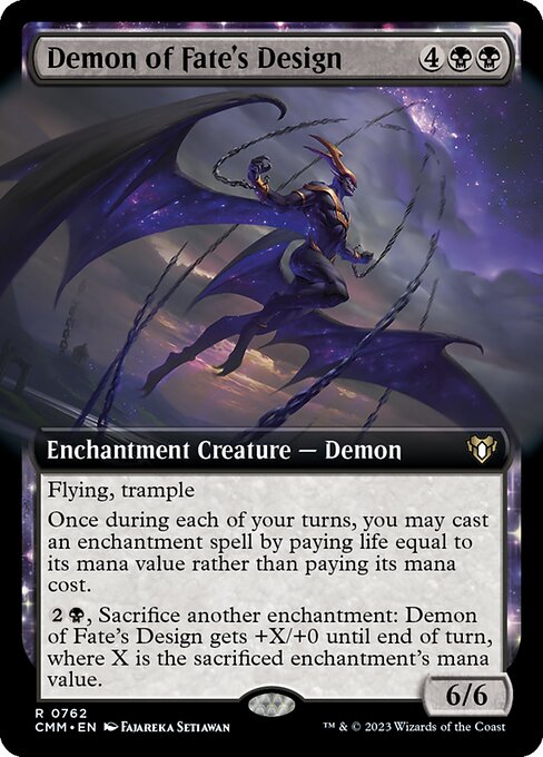 Demon of Fate's Design (V.2) XCMM-762 Rare Near Mint Englisch Foil