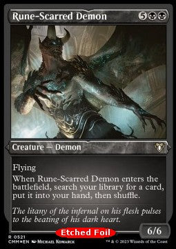 Runenvernarbter Dämon XCMM-521 Rare Near Mint Englisch Foil