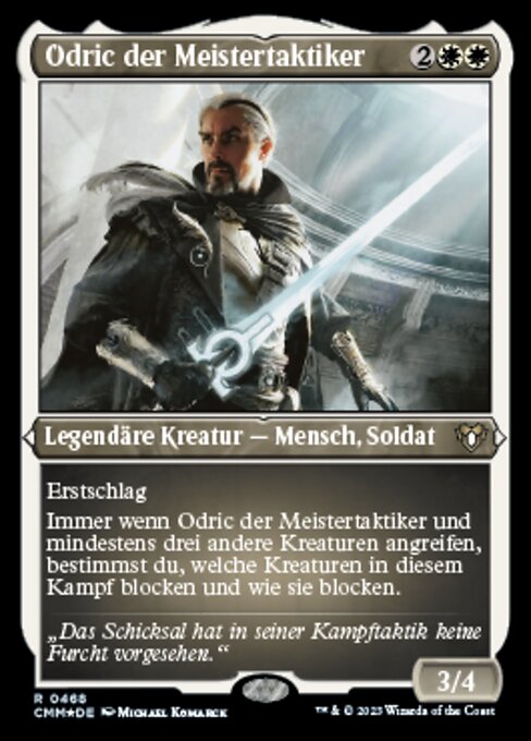 Odric der Meistertaktiker XCMM-468 Rare Excellent Deutsch Foil