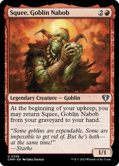 Squee, Goblin-Nabob CMM-258 Uncommon Excellent Englisch Foil