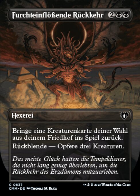 Furchteinflößende Rückkehr XCMM-637 Common Near Mint Deutsch Foil