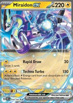 Miraidon ex OBF-079 Double Rare Excellent Englisch
