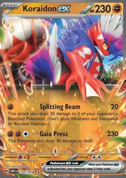Koraidon ex OBF-124 Double Rare Excellent Deutsch