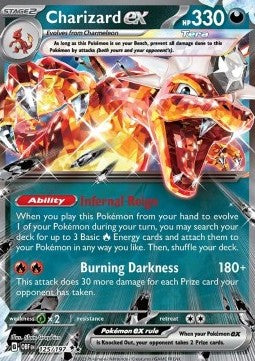 Glurak ex OBF-125 Double Rare Good Deutsch