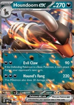Houndoom ex OBF-134 Double Rare Near Mint Englisch