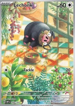 Lechonk OBF-209 Illustration Rare Excellent Englisch