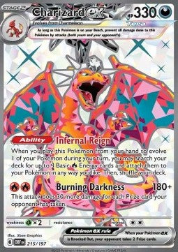 Glurak ex OBF-215 Ultra Rare Good Deutsch