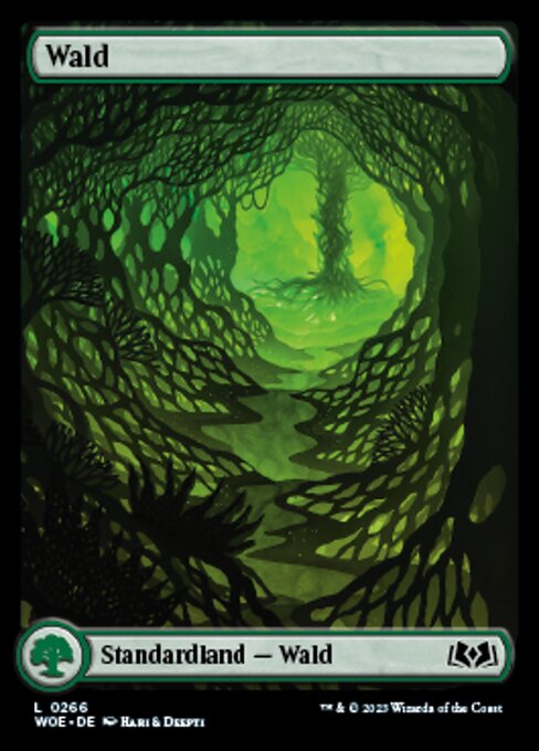 Wald WOE-266 Land Light Played Deutsch Foil