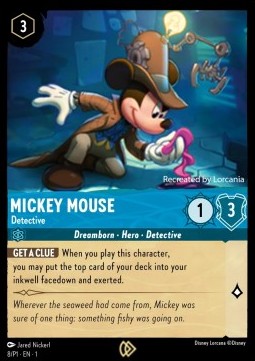 Micky Maus - Detektiv PR1-8 Promo Excellent Englisch Foil