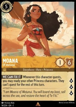 Vaiana - Von Motunui 1TFC-14 Rare Near Mint Englisch Foil