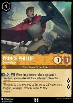 Prinz Phillip - Drachenbändiger 1TFC-16 Uncommon Boosterfrisch Deutsch