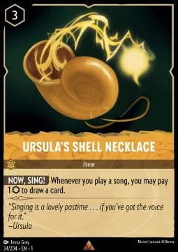 Ursulas Muschel-Halskette 1TFC-34 Rare Boosterfrisch Deutsch Foil