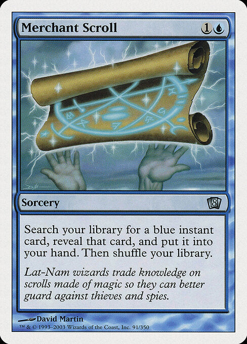 Merchant Scroll 8ED-91 Uncommon Light Played Englisch