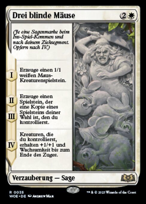 Drei blinde Mäuse WOE-35 Rare Excellent Deutsch