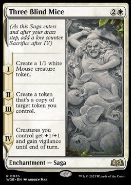 Drei blinde Mäuse WOE-35 Rare Excellent Deutsch Foil