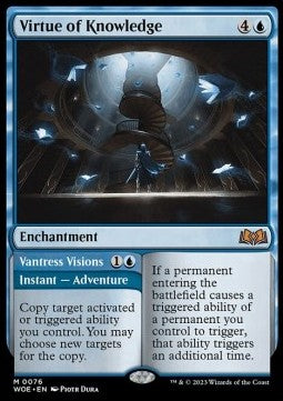 Virtue of Knowledge // Vantress-Visionen WOE-76 Mythic Near Mint Deutsch