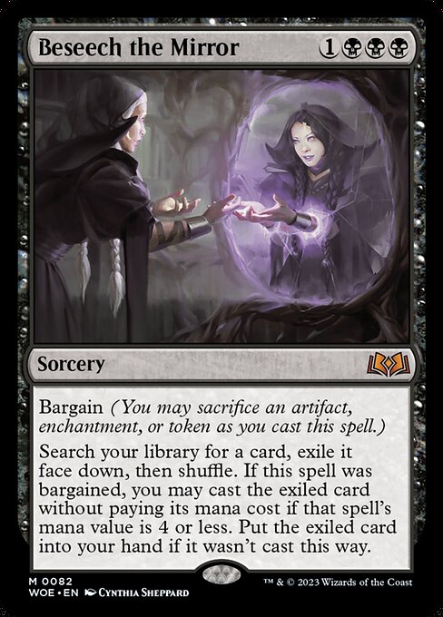 Beseech the Mirror WOE-82 Mythic Near Mint Englisch Foil