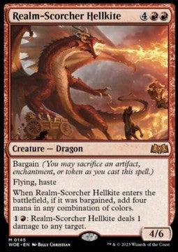 Reichsversengender Höllendrache WOE-145 Mythic Near Mint Deutsch