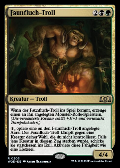 Faunfluch-Troll WOE-203 Rare Near Mint Deutsch
