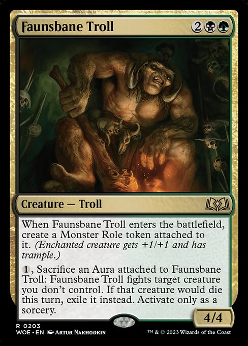Faunsbane Troll WOE-203 Rare Near Mint Englisch