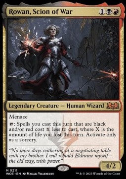 Rowan, Kind des Krieges WOE-211 Mythic Excellent Deutsch