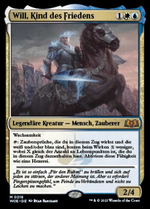 Will, Kind des Friedens WOE-218 Mythic Near Mint Deutsch