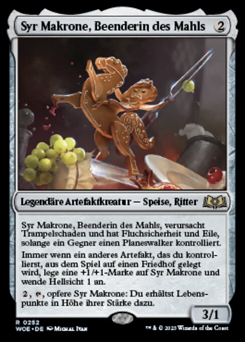 Syr Makrone, Beenderin des Mahls WOE-252 Rare Near Mint Deutsch