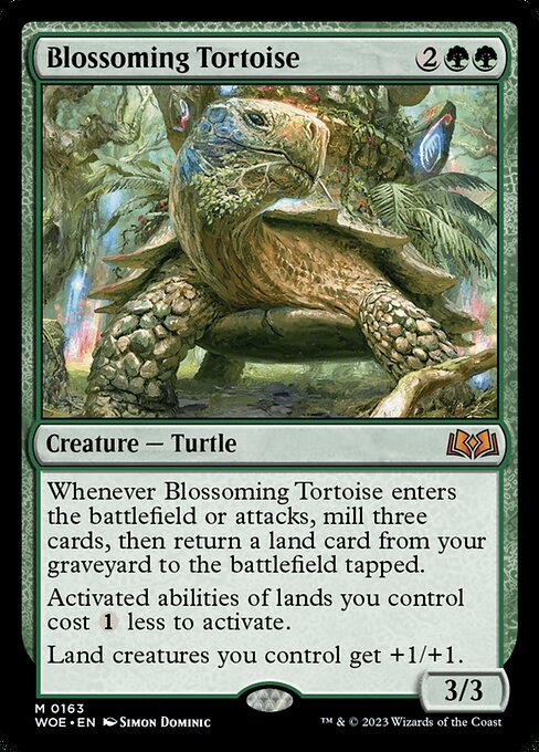 Blossoming Tortoise WOE-163 Mythic Near Mint Englisch