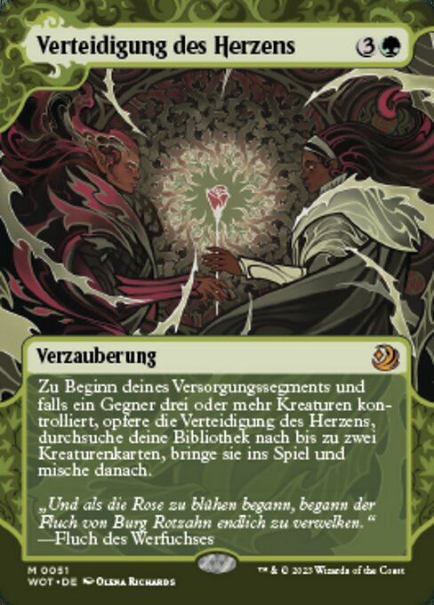 Verteidigung des Herzens (V.1) WOT-51 Mythic Near Mint Deutsch