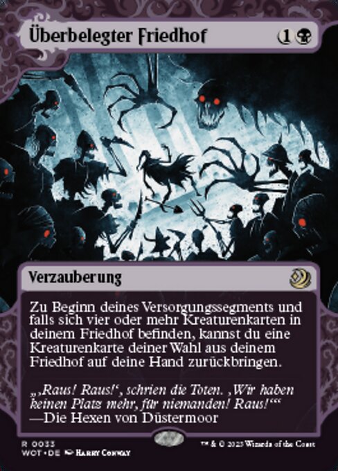 Überbelegter Friedhof WOT-33 Rare Near Mint Deutsch Foil
