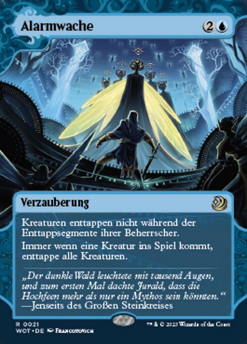 Alarmwache WOT-21 Rare Near Mint Deutsch Foil