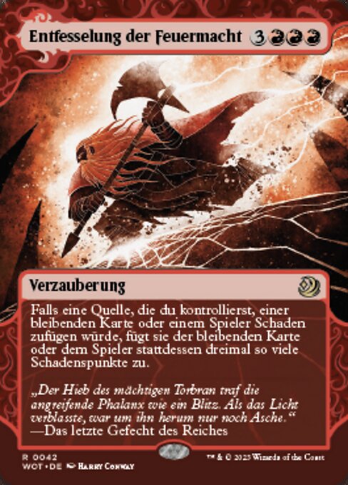 Entfesselung der Feuermacht WOT-42 Rare Near Mint Deutsch