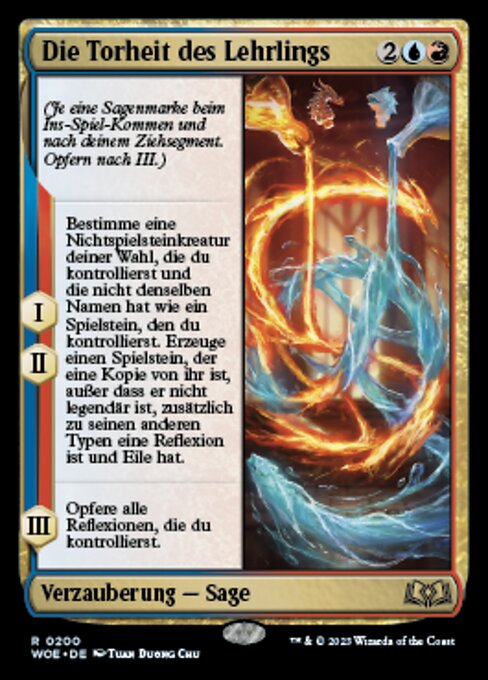 Die Torheit des Lehrlings WOE-200 Rare Excellent Deutsch