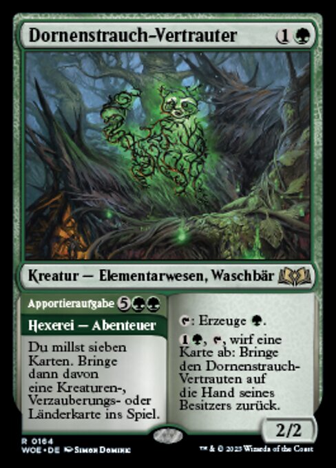 Bramble Familiar // Apportieraufgabe WOE-164 Rare Near Mint Deutsch