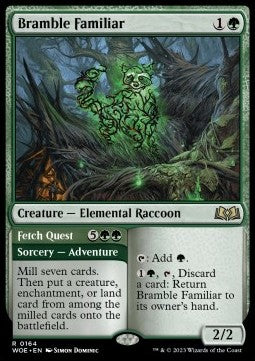 Bramble Familiar // Fetch Quest WOE-164 Rare Near Mint Englisch