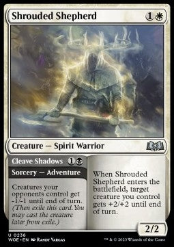 Shrouded Shepherd // Cleave Shadows WOE-236 Uncommon Excellent Englisch