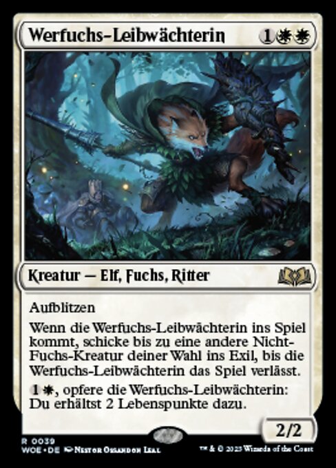 Werfuchs-Leibwächterin WOE-39 Rare Near Mint Deutsch
