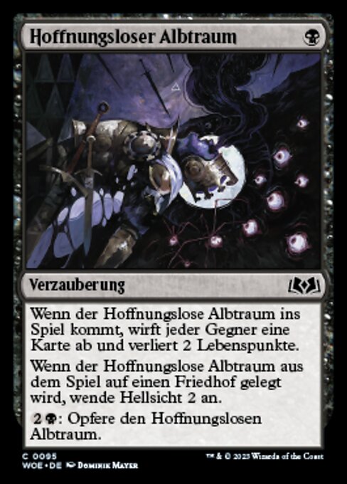 Hoffnungsloser Albtraum WOE-95 Common Near Mint Deutsch Foil