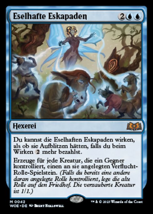 Eselhafte Eskapaden WOE-42 Mythic Near Mint Deutsch