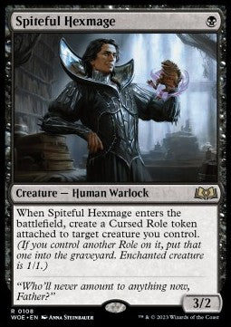 Spiteful Hexmage WOE-108 Rare Near Mint Englisch Foil