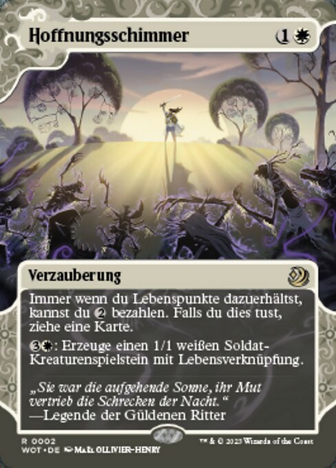 Hoffnungsschimmer WOT-2 Rare Near Mint Deutsch