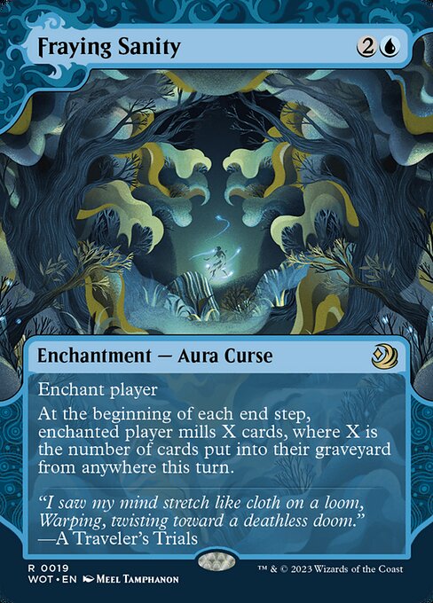 Fraying Sanity WOT-19 Rare Good Englisch Foil