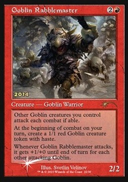 Goblin Rabblemaster 30C-2014 Rare Near Mint Englisch Foil