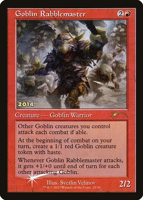 Goblin Rabblemaster 30C-2014 Rare Near Mint Englisch Foil