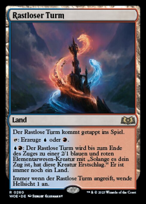Rastloser Turm WOE-260 Rare Near Mint Deutsch
