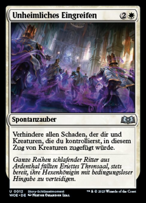 Unheimliches Eingreifen WOE-12 Uncommon Excellent Deutsch Foil