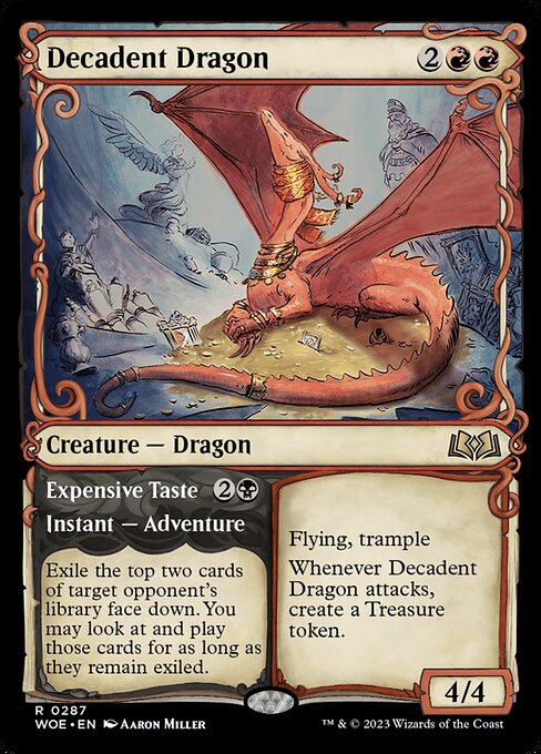 Decadent Dragon // Teurer Geschmack XWOE-287 Rare Excellent Deutsch Foil