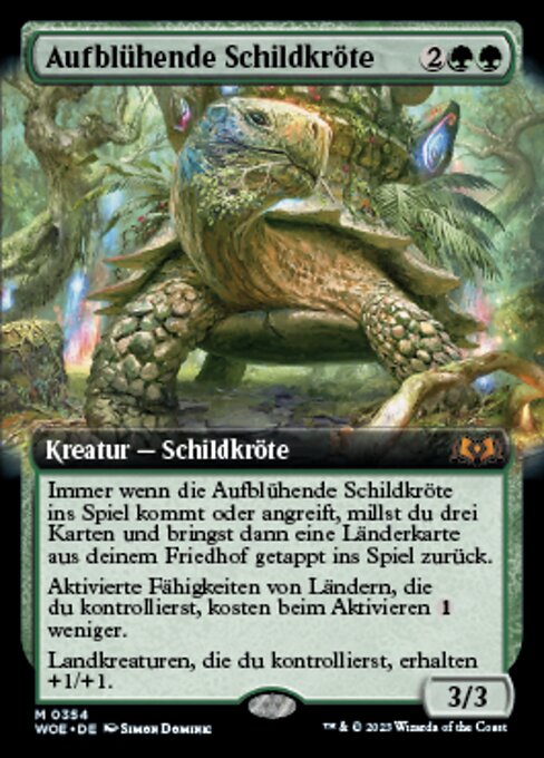 Aufblühende Schildkröte XWOE-354 Mythic Near Mint Deutsch